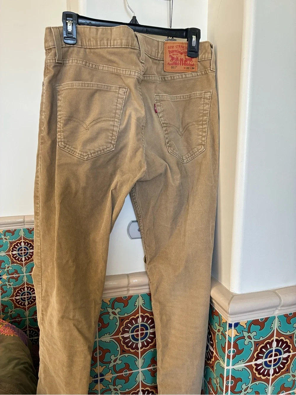 Men's LEVIS Corduroy Pants in Tan